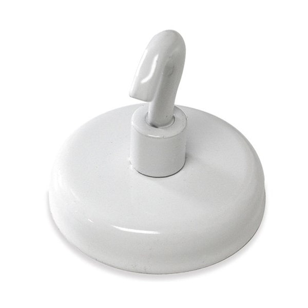 Ty-Flot Magnetic Hook, White, 14 lb Strength - MHHH14