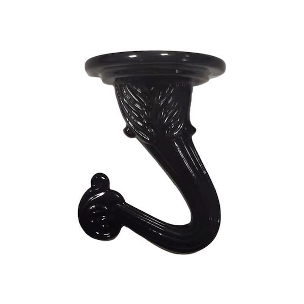 Living Accents SWAG HOOK ZINC BLK, 2PK - 58033