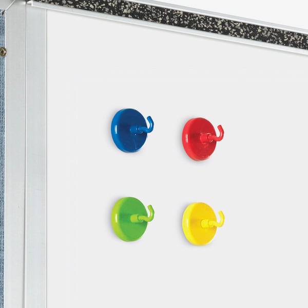 Learning Resources Super Strong Magnetic Hooks, 4/PK, Multi PK - LRNLER2694