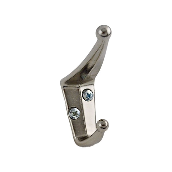 Ives Commercial Aluminum Coat and Hat Hook Bright Nickel Finish - 405A14