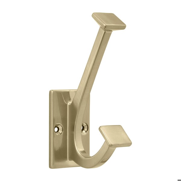 Hickory Hardware Skylight Collection Coat & Hat Hook 4-7/8 Inch Long Elusive Golden Nickel Finish - S077192-EGN
