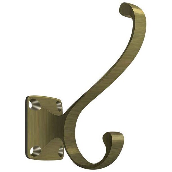 Deltana Heavy Duty, Coat & Hat Hook Antique Brass - CAHH35U5