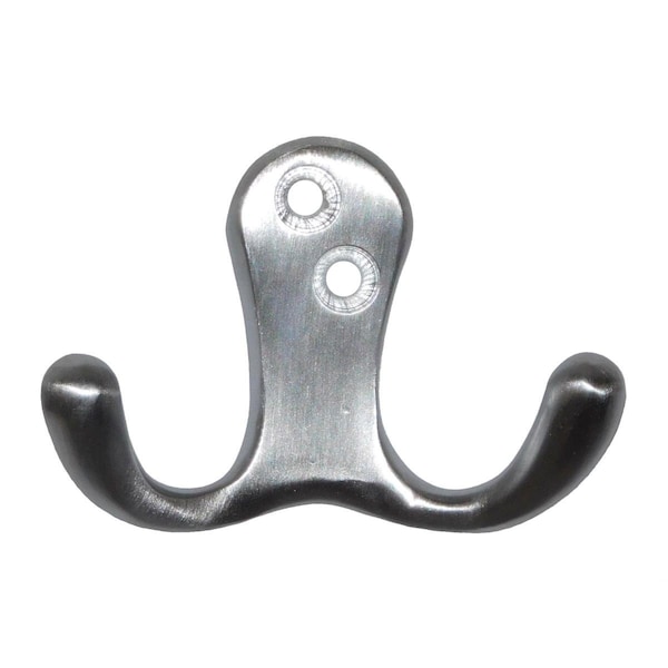 Designs-Done-Right 302-625 Bright Chrome Side by Side Double Coat Hook - Bright Chrome - DE2950597