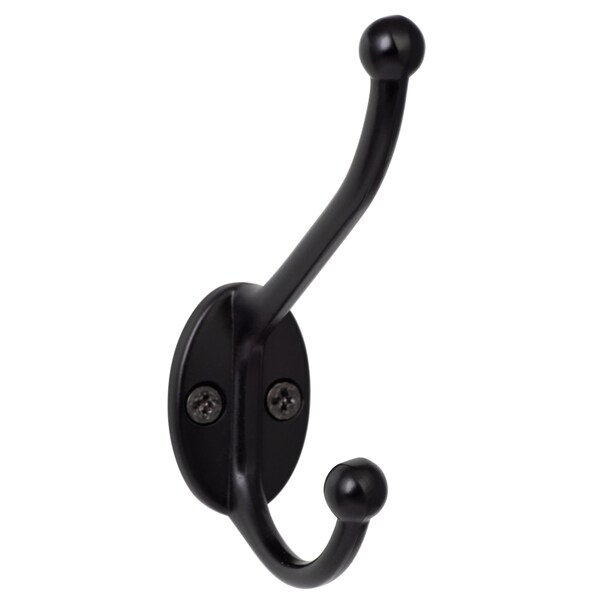 Sure-Loc Hardware Sure-Loc Hardware Robe and Coat Hook, Flat Black - RH3 FBL