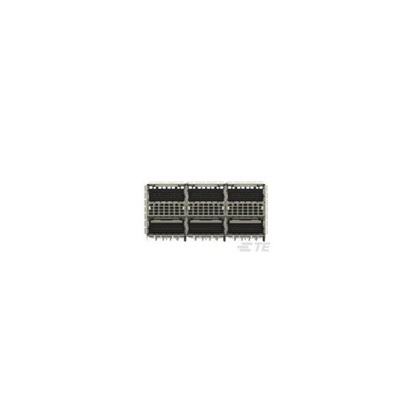 Ensamblaje Receptáculo Apilado de ZQSFP+ de Te Connectivity 2x3 4LP HS - 2299924-4