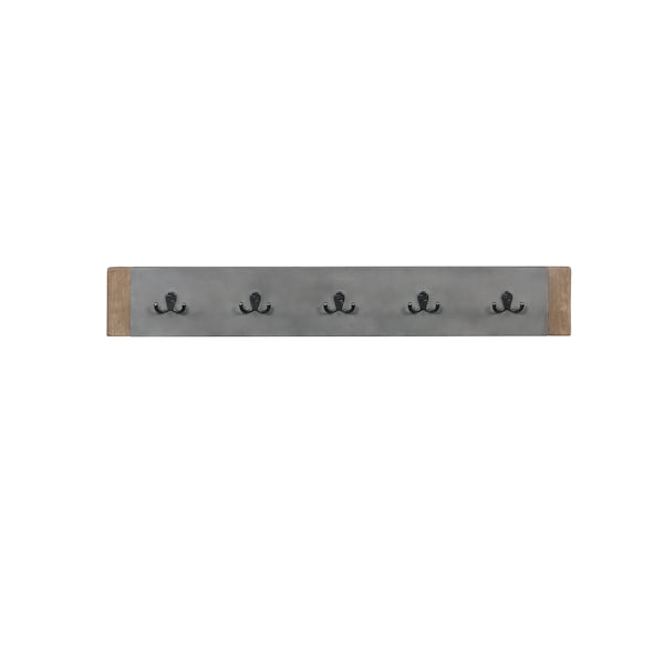 Alaterre Furniture Newport 40" Coat Hook and Faux Concrete Bench Set - ANNP032471