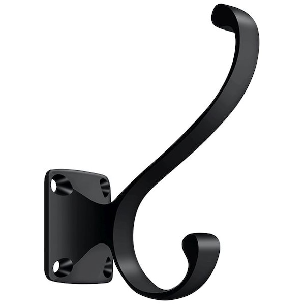 Deltana Heavy Duty, Coat & Hat Hook Black - CAHH35U19
