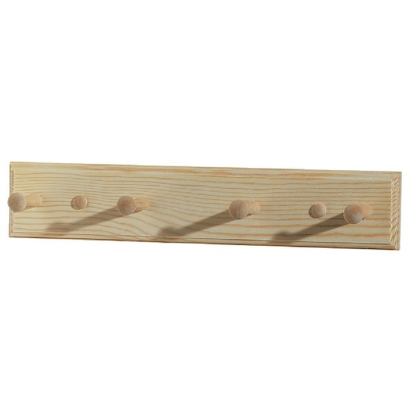Waddell Wood 18 In. Shaker Peg Rack - SPR-18/HR180