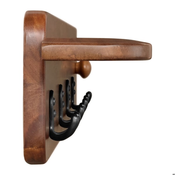 Alaterre Furniture Calais Coat Hook, Warm Chestnut - ANCA2970