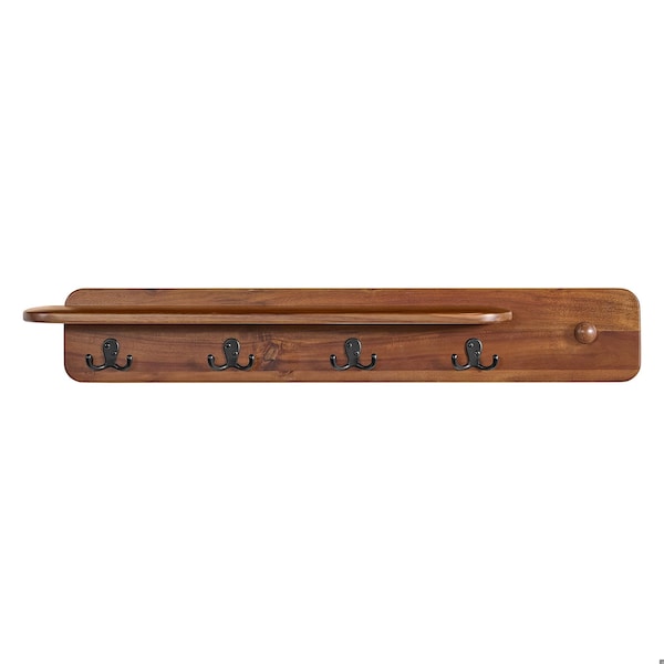 Alaterre Furniture Calais Coat Hook, Warm Chestnut - ANCA2970