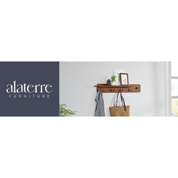 Alaterre Furniture Calais Coat Hook, Warm Chestnut - ANCA2970