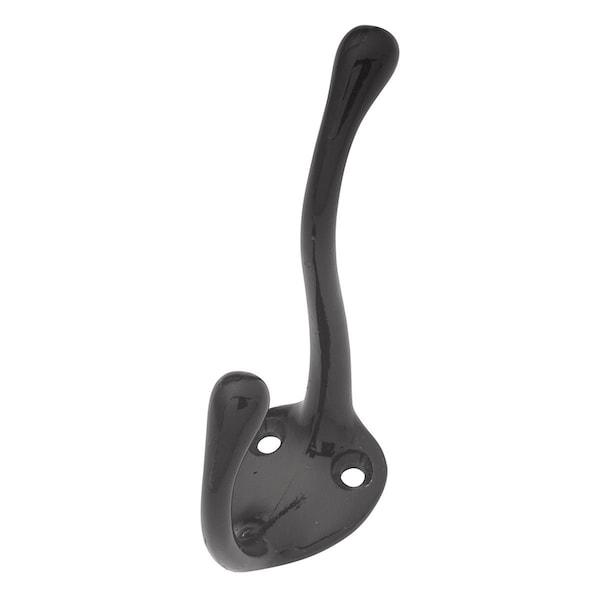 Hickory Hardware Coat Hook Double 5/8 Inch Center to Center - P27120-BL