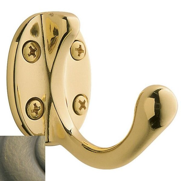 Baldwin Estate Antique Brass Coat Hooks, Weight: 1 lb. - 0782.050