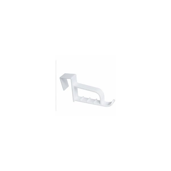 National Hardware V2715 Long Over Door Valet Hook - White - N308-296