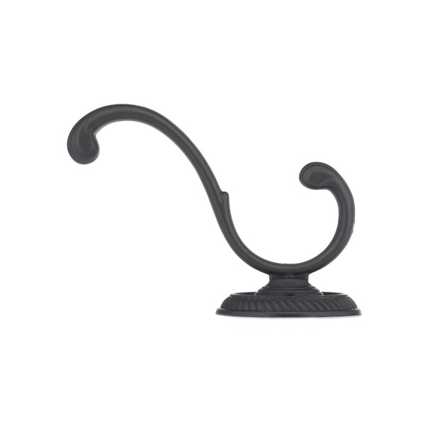 Onward 3 78inch 98 mm Classic Metal Coat Hook, Matte Black Finish - 238MATV
