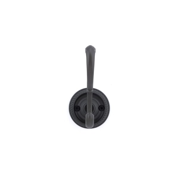 Onward 3 78inch 98 mm Classic Metal Coat Hook, Matte Black Finish - 238MATV