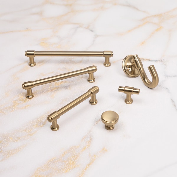 Hickory Hardware Piper Collection Hook 1-1/8 Inch Center to Center Champagne Bronze Finish - H077859CBZ