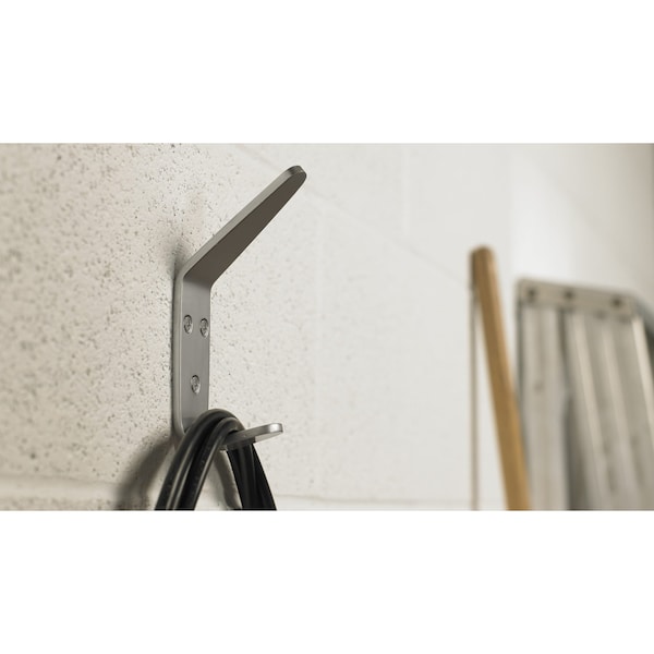 Onward 5 14inch 133 mm HeavyDuty Utility Metal Coat Hook, Satin Chrome - 2375SCV