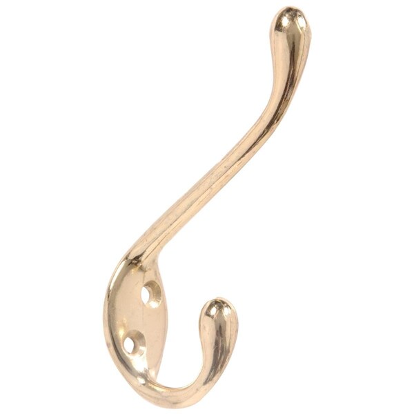 Cool Kitchen Carded - Heavy Duty Garment Hook, Brass Plated - CO2079451