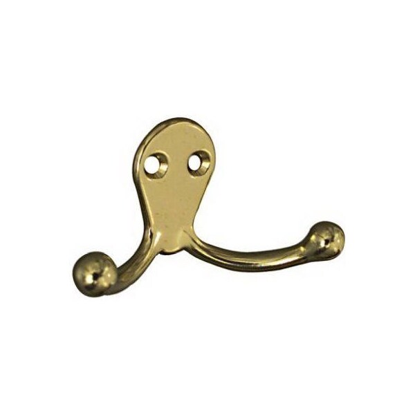 National Mfg/Spectrum Brands Hhi BRS DBL Clothes Hook - N198-127