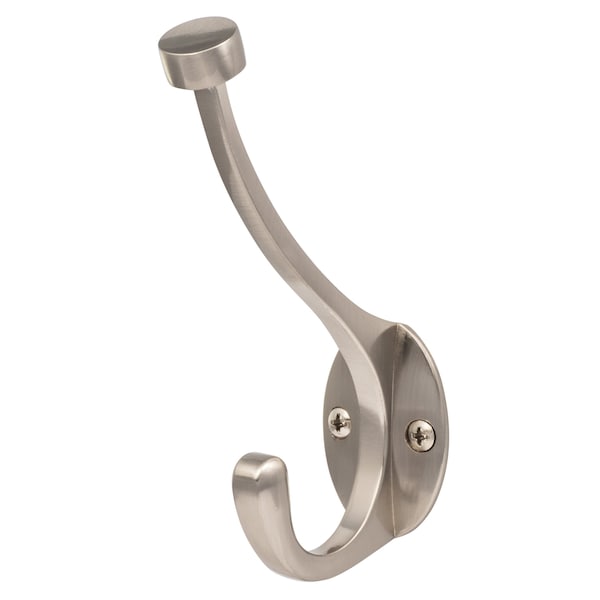 Sure-Loc Hardware Sure-Loc Hardware Heavy Duty Pilltop Coat Hook, Satin Nickel - RH5 15