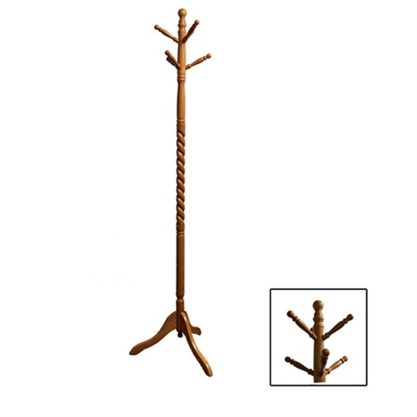 Manmade Twist Natural Wood Coat Rack - MA106151