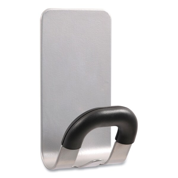 Alba Magnetic Coat Peg, ABS/Magnet/Steel, Black/Silver, Supports 11 lbs - 3129710017133