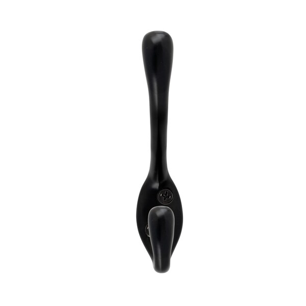 Onward 4 14inch 108 mm HeavyDuty Utility Metal Coat Hook, Black Finish - 237FBV