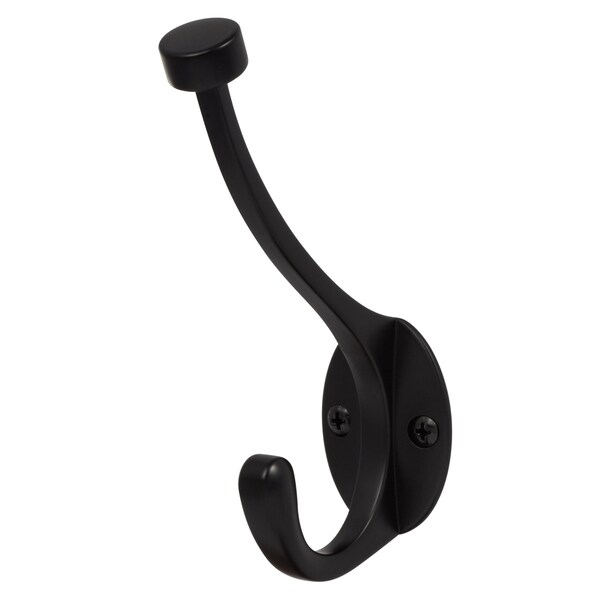 Sure-Loc Hardware Sure-Loc Hardware Heavy Duty Pilltop Coat Hook, Flat Black - RH5 FBL