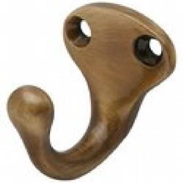 Ives Commercial Aluminum Single Wardrobe Hook Antique Brass Finish - 581A5