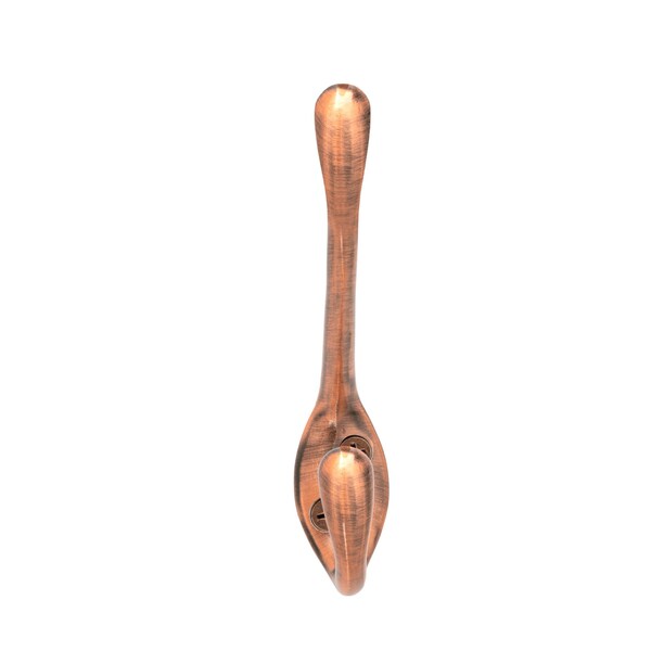 Onward 4 14inch 108 mm HeavyDuty Utility Metal Coat Hook, Brushed Antique Copper Finish - 237ACBV