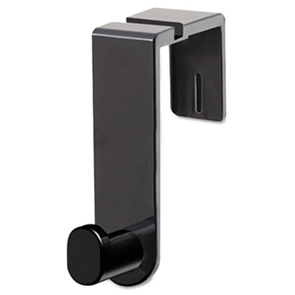 Work-Of-Art Plastic Coat Hook  1 Hook  1.75 x 5.25 x 4  Black - WO711547