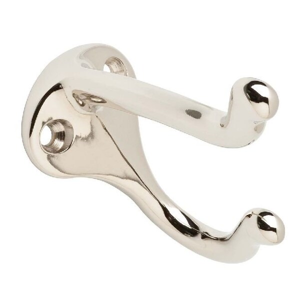 Ives Commercial Aluminum Coat and Hat Hook Bright Nickel Finish - 571A14