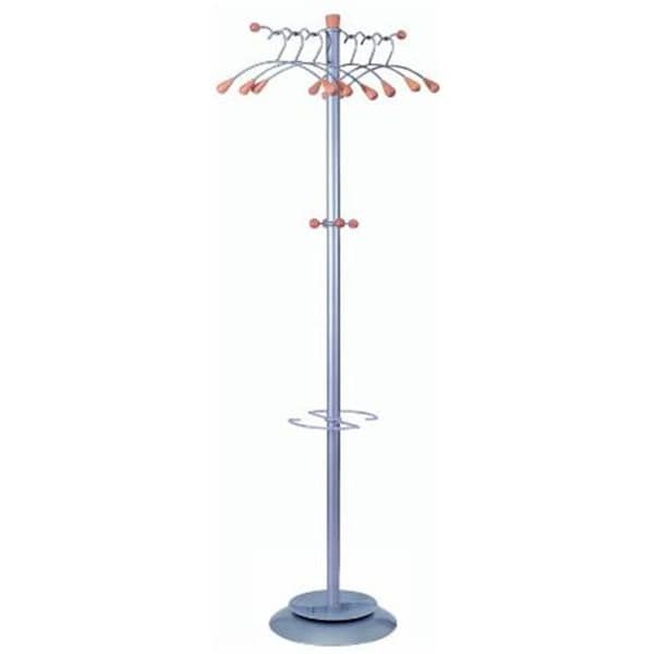 Rlm Distribution Wavy Coat Stand in Silver Grey Umbrella Holder - HO2190485