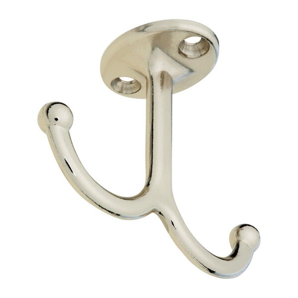 Homecare Products Zinc Die Cast Undershelf Coat Hook - Nickel - HO3308551
