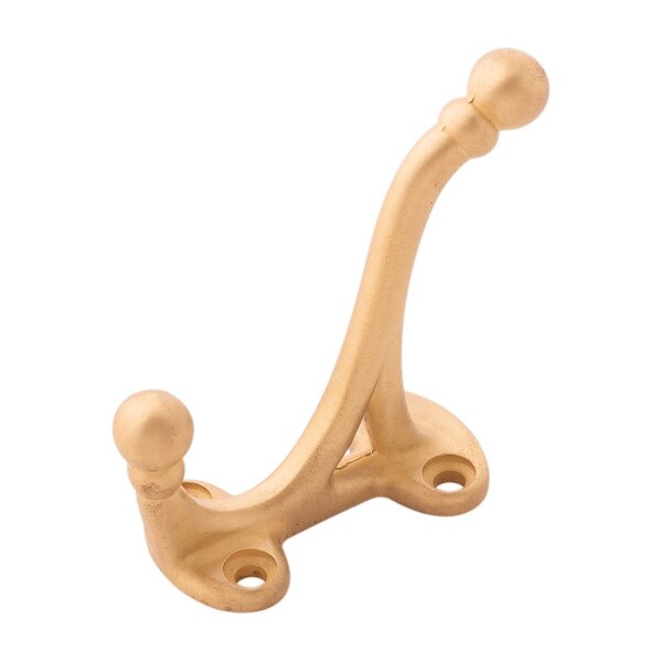 Hickory Hardware Coat Hook Double 5/8 Inch Center to Center - P25029-BGB