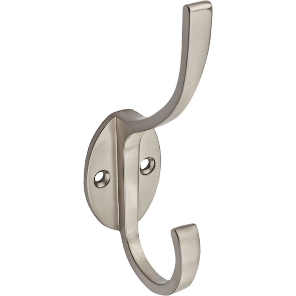 National Stanley Home Designs Satin Nickel Modern Coat & Hat Wardrobe Hook - N806824