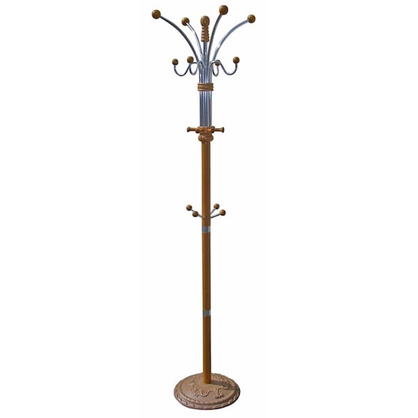 Ore Furniture 73 in Coat Rack Oak - R685OAK