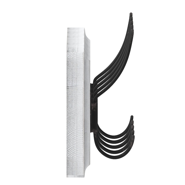 Flash Furniture 24" Whitewashed Wall Mount Coat Rack with Hooks - HFKHD-GDI-CRE8-332315-GG