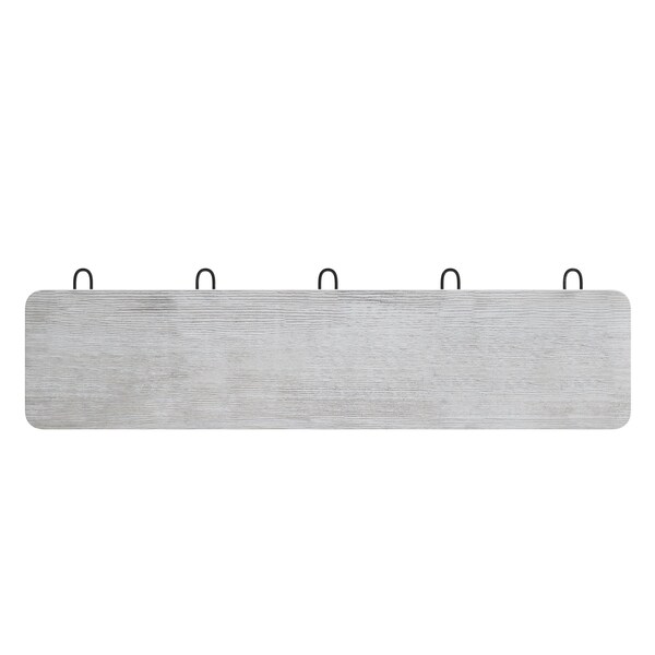 Flash Furniture 24" Whitewashed Wall Mount Coat Rack with Hooks - HFKHD-GDI-CRE8-332315-GG