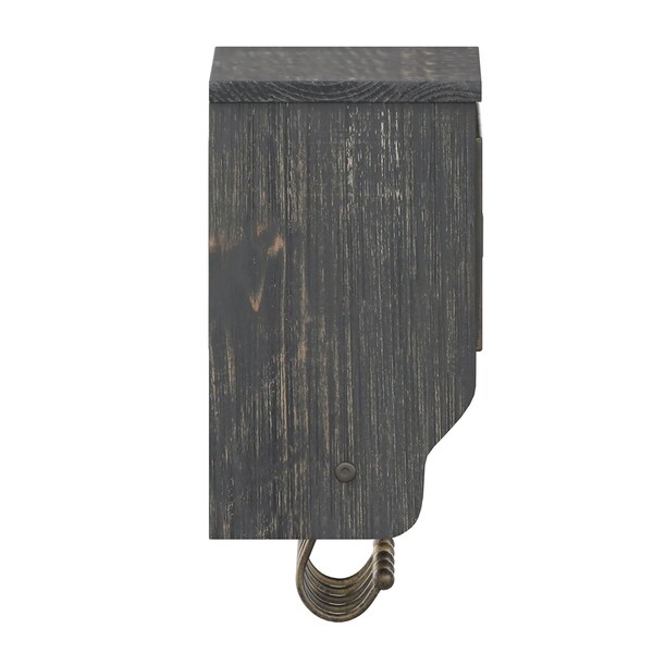 Flash Furniture 24" Blackwashed Wall Mount Coat Rack with Baskets - HFMHD-GDI-CRE8-112315-GG