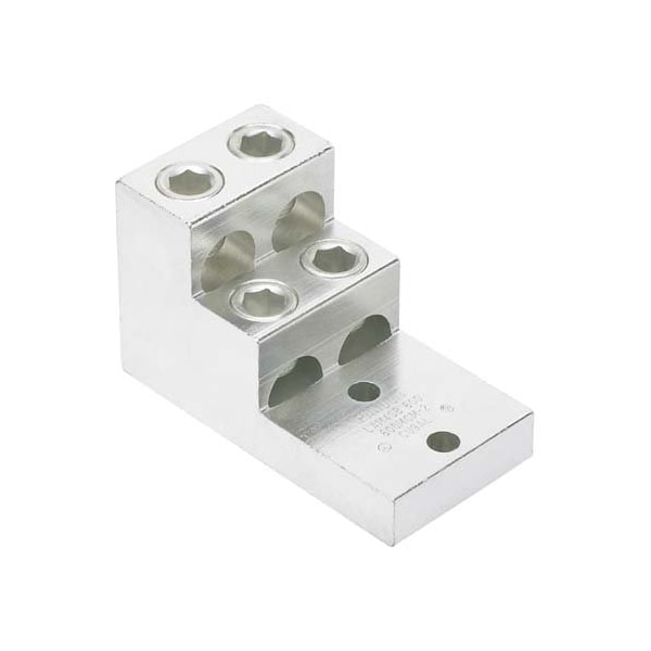 Terminal mecánico de aluminio Panduit, 2 orificios, 4 barras - LAM4SB750-38-1Y