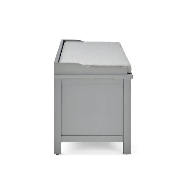 Alaterre Furniture Coventry Coat Hook with Storage Bench Hall Tree Set, Gray - ANCT050940