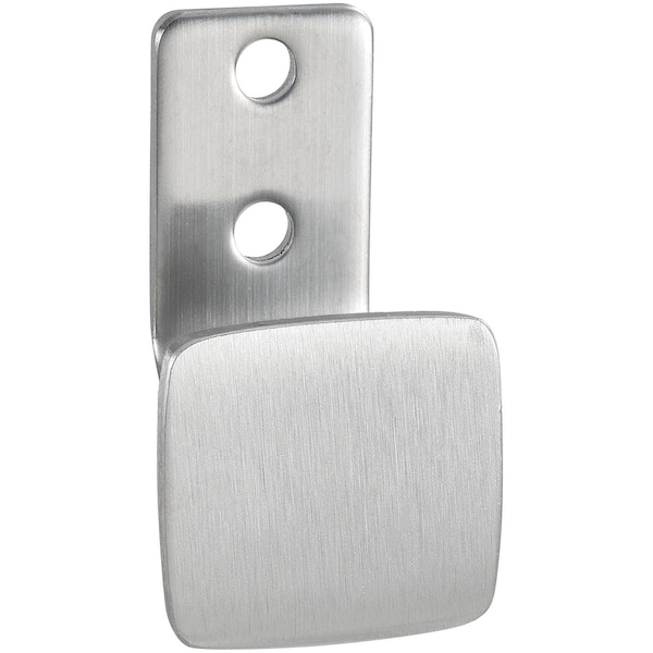 Global Industrial Steel Square Clothes Hook, Silver Satin Finish - 695766