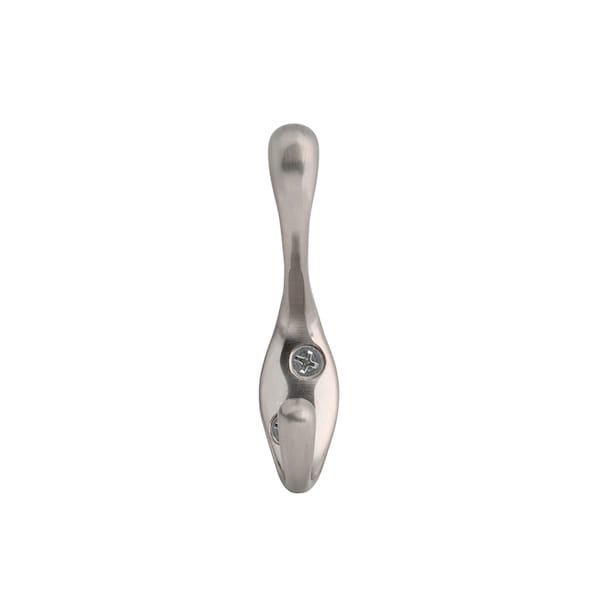 Onward 3 38inch HeavyDuty Utility Metal Coat Hook, Brushed Nickel Finish, 5PK - 235NBS