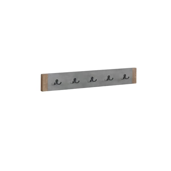 Fondo 40 in. Newport Coat Hook, Concrete Gray - FO3857220