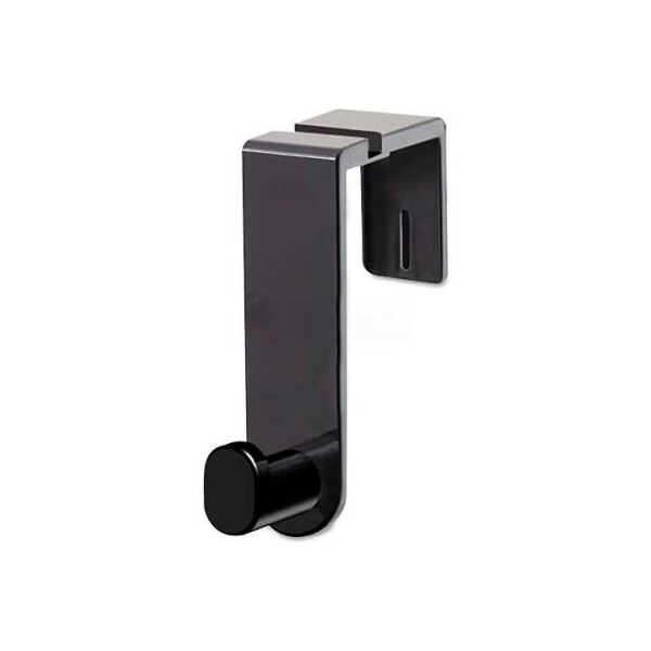 Safco Plastic Coat Hook, 1 Hook, 1 3/4 x 5 1/4 x 4, Black - 24201