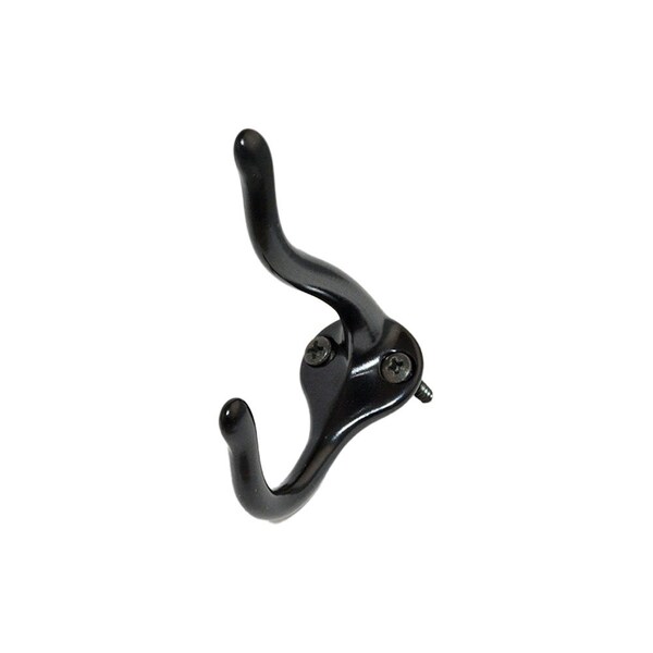 Ives Commercial Aluminum Coat and Hat Hook Black Finish - 571ABLK