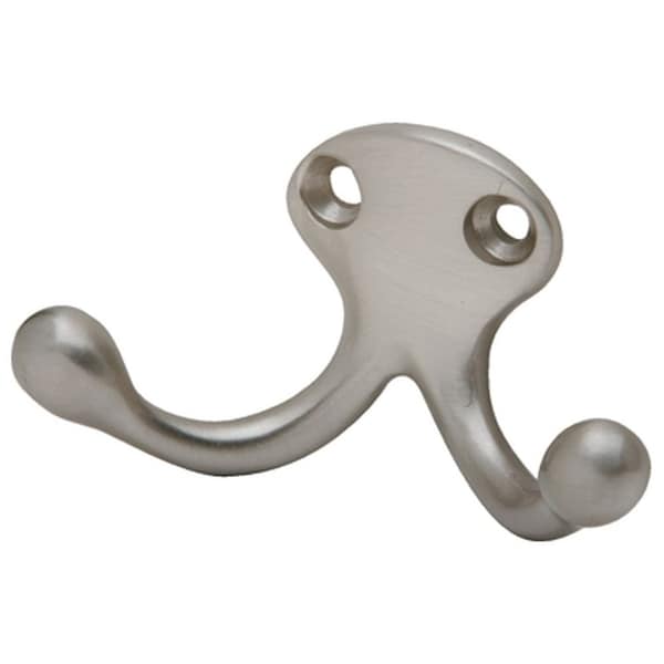 Ives Commercial Aluminum Double Wardrobe Hook Satin Nickel Finish - 582A15