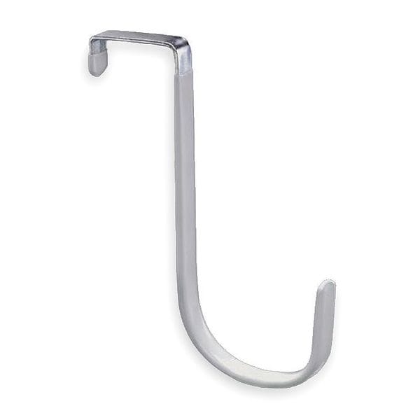 Zoro Select Coat and Garment Hook, Steel, White, PK2 - 1RCH6